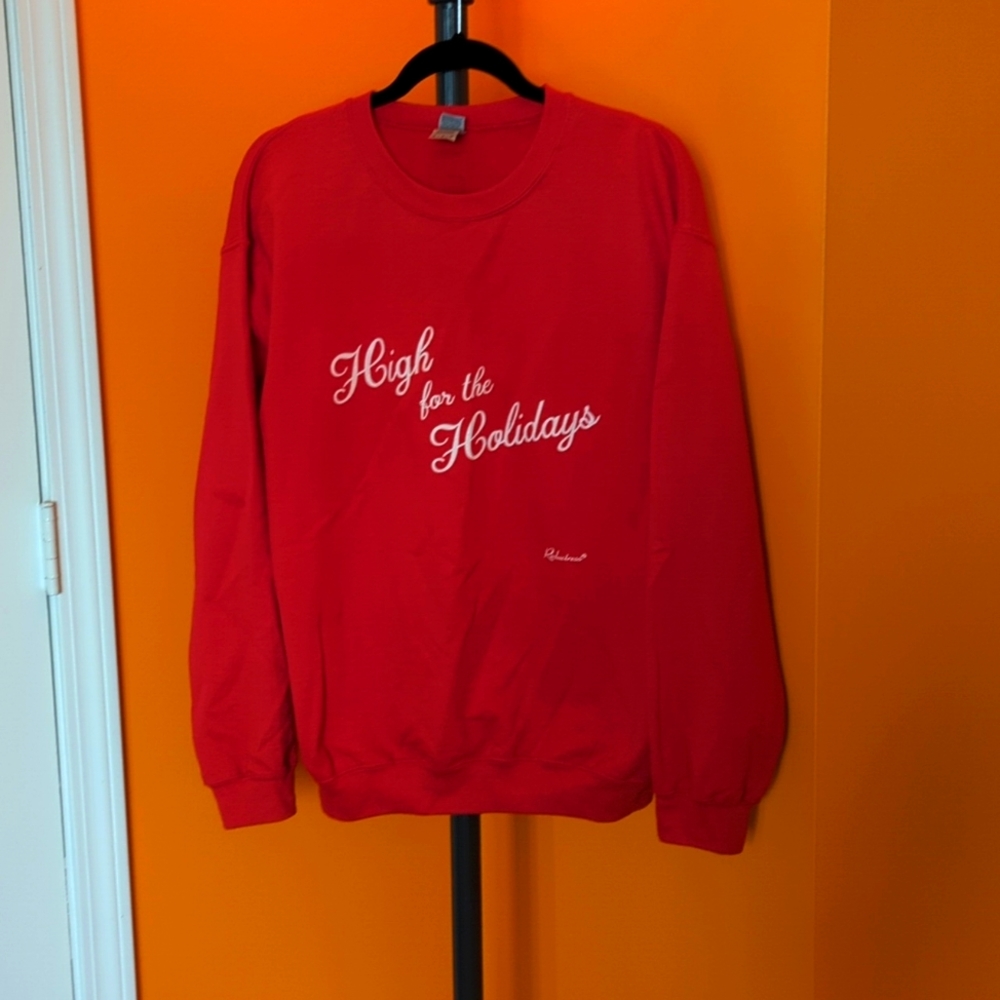 High for the holidays sweater